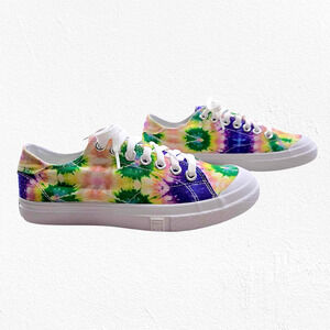 FILA Tarp 1911 CVO Tie Dye Lace Canvas Sneakers Size 8.5 NIB Colorful Retro